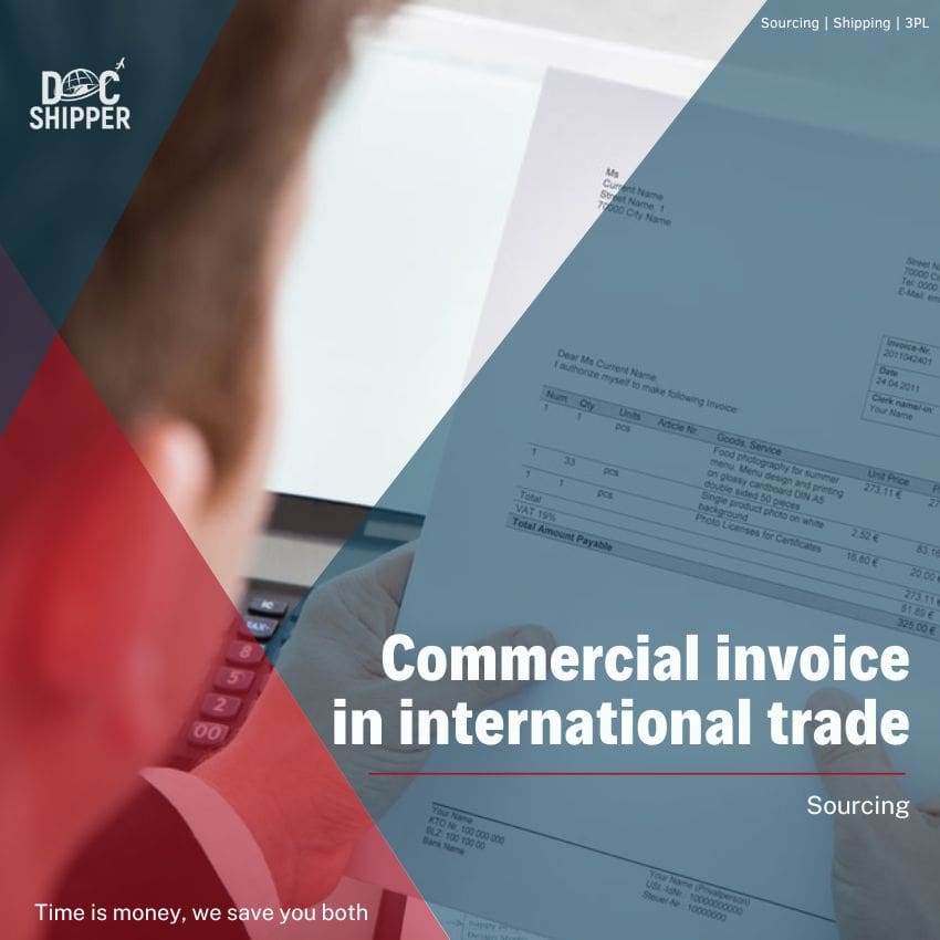 Commercial invoice in international trade