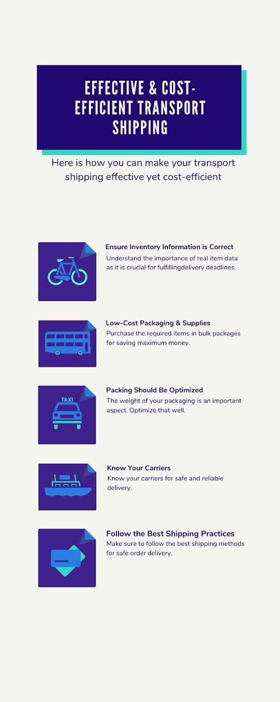 Effective & cost-efficient transport shipping