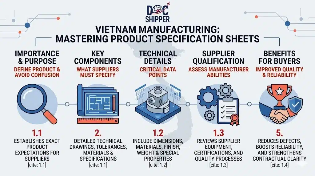 Vietnam Manufacturing - Mastering product specification sheets