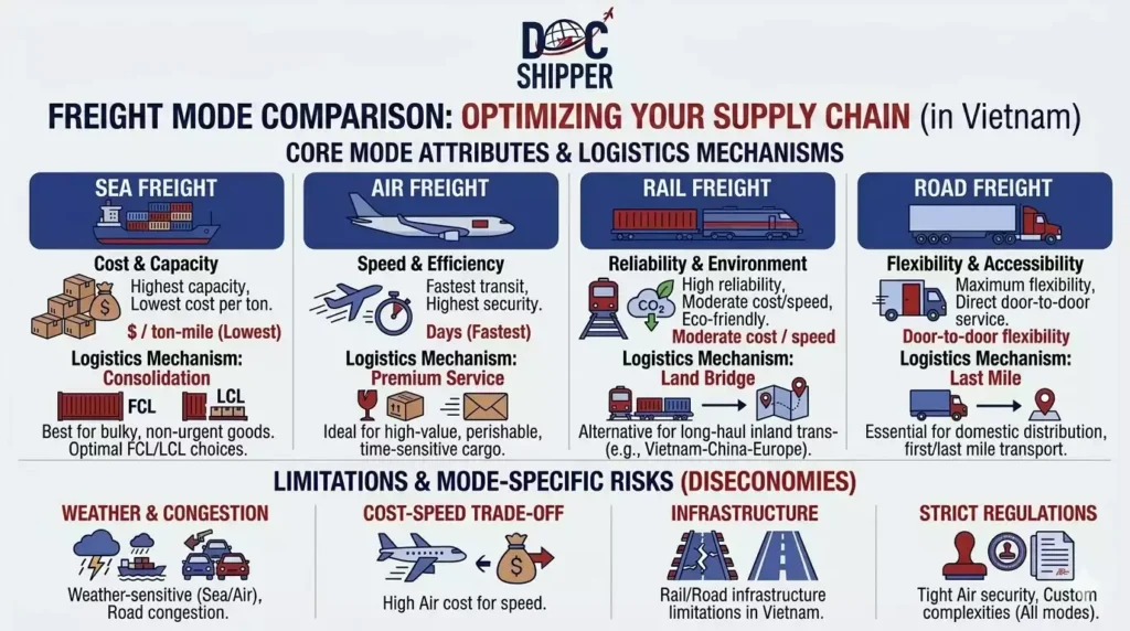Air, sea, rail and road freight_ how to choose the best mode for your shipment