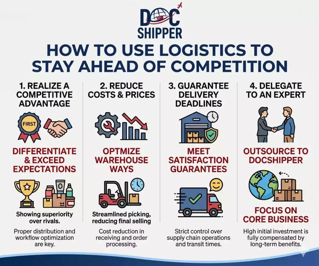 HOW TO USE LOGISTICS TO STAY AHEAD OF COMPETITION