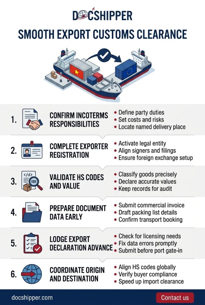 Export Customs Clearance: How It Works in 2026
